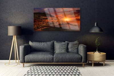 Glasbild Havsstadslandskap