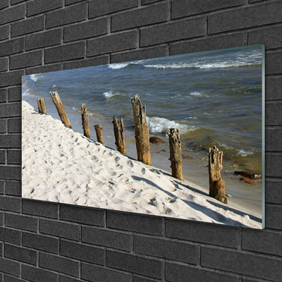 Skriv ut på glas Strand Havslandskap