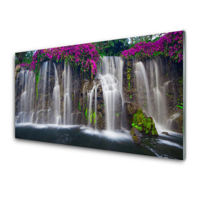 Fototryck på glas Natur vattenfall