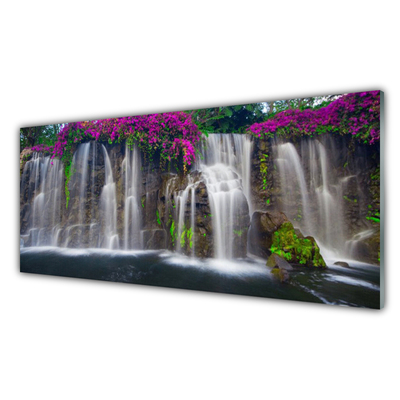 Fototryck på glas Natur vattenfall