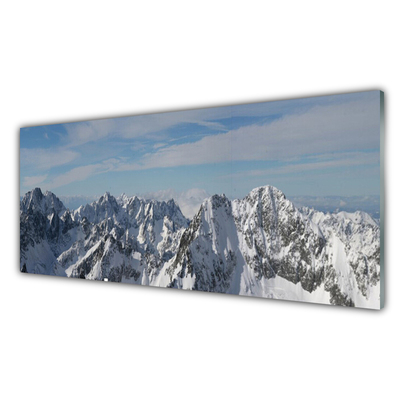 Glas bild Bergslandskap