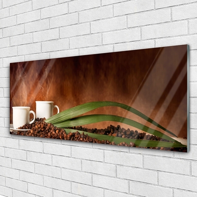 Glas bild Muggar Coffee Beans Kitchen