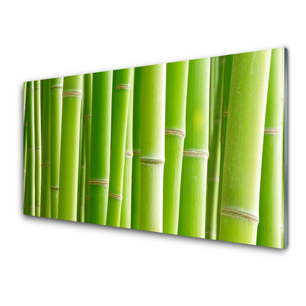 Glasbild Bambu stjälk blomma växt