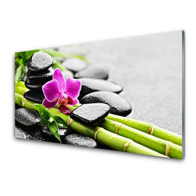 Glasbild bambu Blomstenar Art