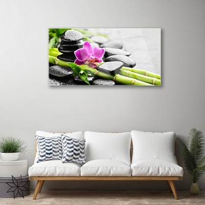 Glasbild bambu Blomstenar Art