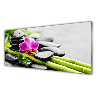 Glasbild bambu Blomstenar Art