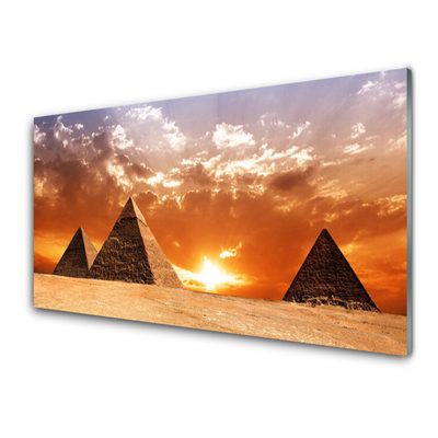 Glas bild Pyramidarkitektur