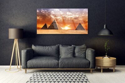 Glas bild Pyramidarkitektur