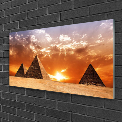 Glas bild Pyramidarkitektur