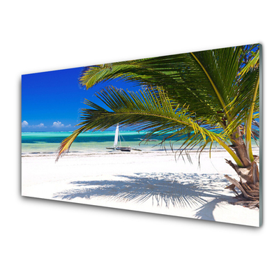 Glas bild Palm Beach landskap