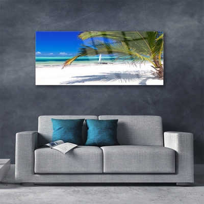 Glas bild Palm Beach landskap