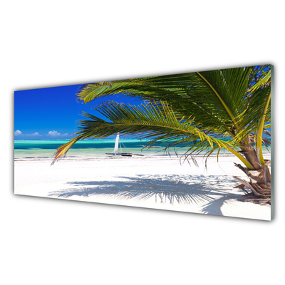 Glas bild Palm Beach landskap