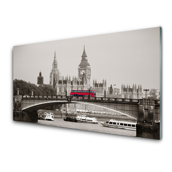 Glastavla London Bridge Big Ben
