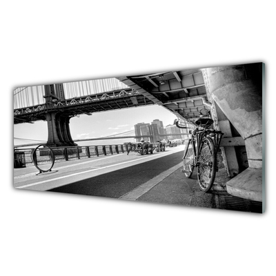 Bild på glas Bridge cykel arkitektur