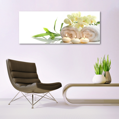 Glasbild Spa Handdukar Ljus Orchid