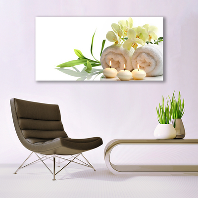 Glasbild Spa Handdukar Ljus Orchid