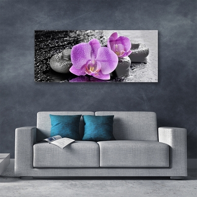 Glas bild Orchid Flowers Orchid Spa