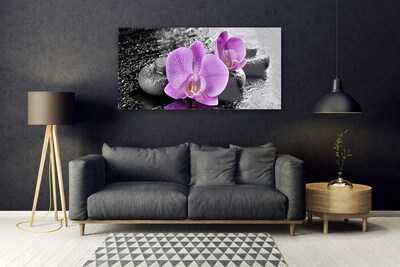 Glas bild Orchid Flowers Orchid Spa