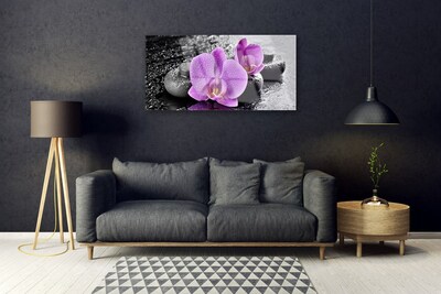 Glas bild Orchid Flowers Orchid Spa