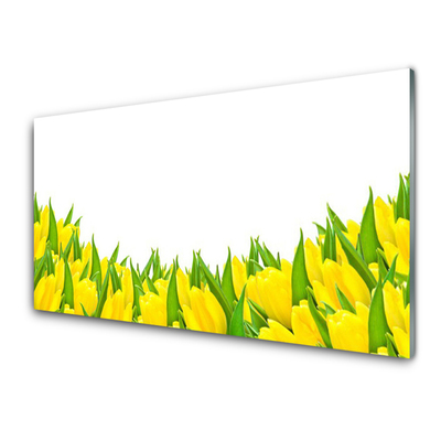 Glas bild Blommor Natur Tulpaner