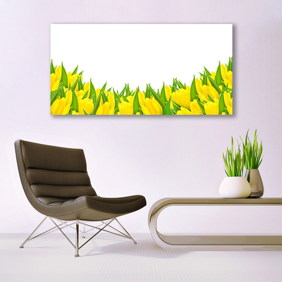 Glas bild Blommor Natur Tulpaner