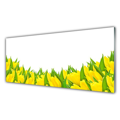 Glas bild Blommor Natur Tulpaner