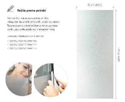 Fönsterfilm för insynsskydd med ljusinsläpp