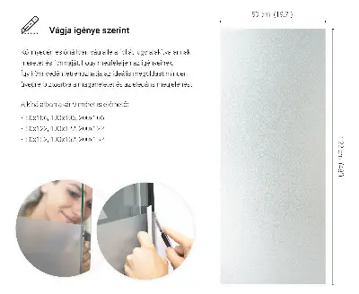 Fönsterfilm för insynsskydd med ljusinsläpp