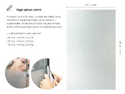 Fönsterfilm för insynsskydd med ljusinsläpp