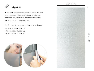 Fönsterfilm insynsskydd ljusinsläpp