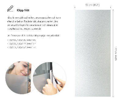 Fönsterfilm insynsskydd ljusinsläpp