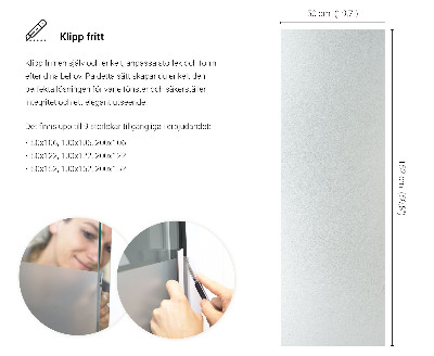 Fönsterfilm insynsskydd ljusinsläpp