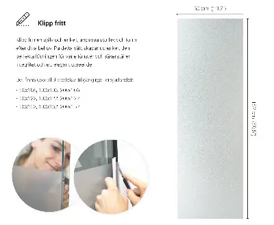 Fönsterfilm för insynsskydd med ljusinsläpp