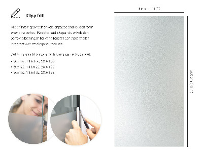 Fönsterfilm insynsskydd ljusinsläpp