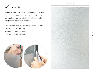 Fönsterfilm insynsskydd ljusinsläpp