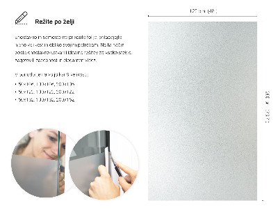 Fönsterfilm insynsskydd ljusinsläpp