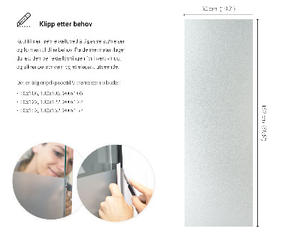 Fönsterfilm insynsskydd ljusinsläpp