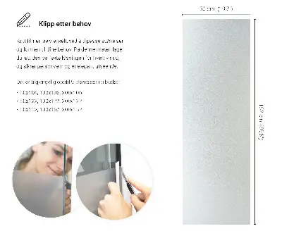 Fönsterfilm för insynsskydd med ljusinsläpp
