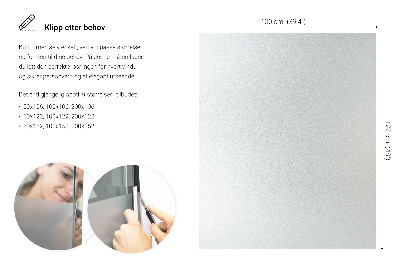 Fönsterfilm insynsskydd ljusinsläpp