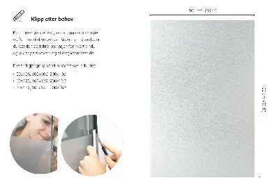 Fönsterfilm för insynsskydd med ljusinsläpp