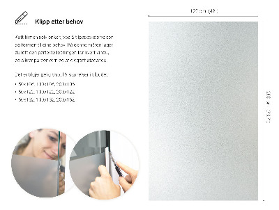 Fönsterfilm insynsskydd ljusinsläpp