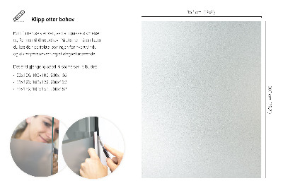 Fönsterfilm insynsskydd ljusinsläpp