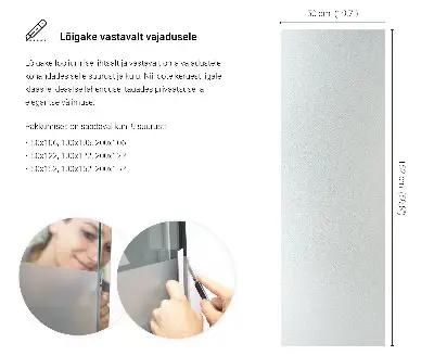 Fönsterfilm för insynsskydd med ljusinsläpp