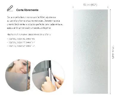 Fönsterfilm för insynsskydd med ljusinsläpp