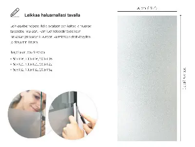 Fönsterfilm för insynsskydd med ljusinsläpp