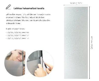 Fönsterfilm för insynsskydd med ljusinsläpp