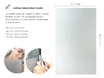 Fönsterfilm för insynsskydd med ljusinsläpp
