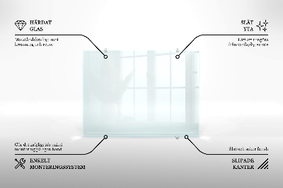 Stänkskydd kök transparent