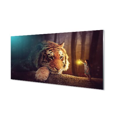 Glas panel Tigerskogsman