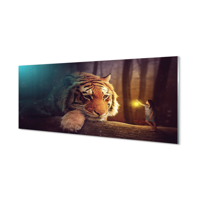 Glas panel Tigerskogsman